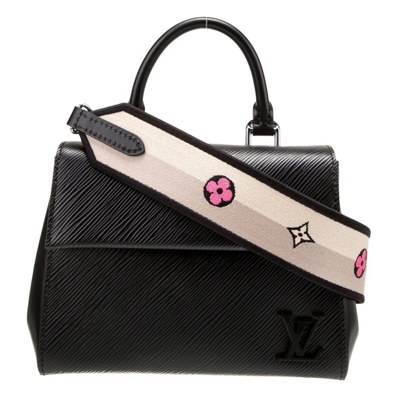 LOUIS VUITTON Cluny Mini Epi Leather Handbag Black $2900 Retail - Picture 3 of 17